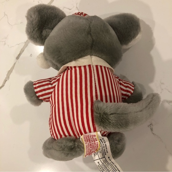 VTG  Dakin 1985 Fun Farm CHRIS Mouse Plush Pajamas Glasses EUC - Picture 3 of 6